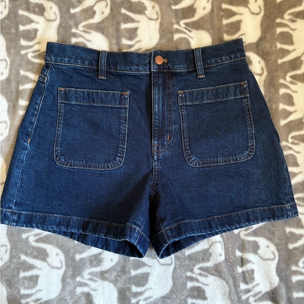 Madewell Dark Blue Jean Shorts